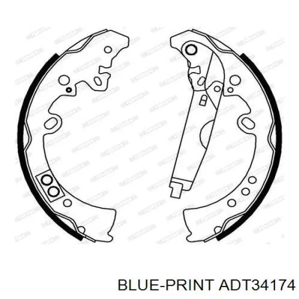  Zapatas de frenos de tambor traseras para Toyota Hilux KUN25