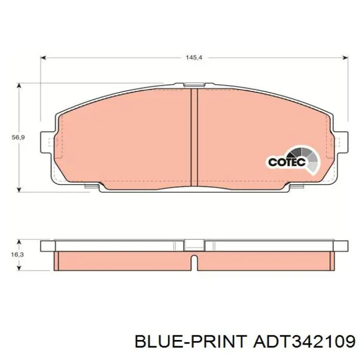  Pastillas de freno delanteras para Toyota Hiace 4 