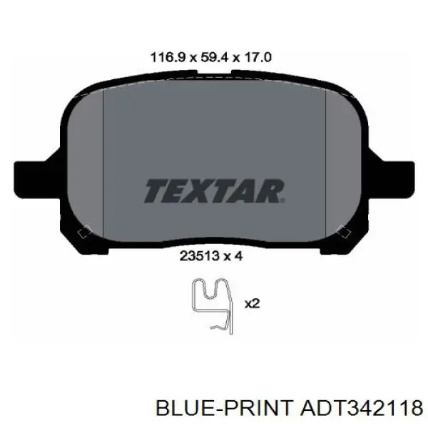  Pastillas de freno delanteras para Toyota Previa ACR3