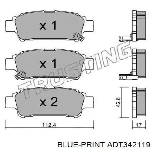  Pastillas de freno traseras para Toyota Previa ACR3