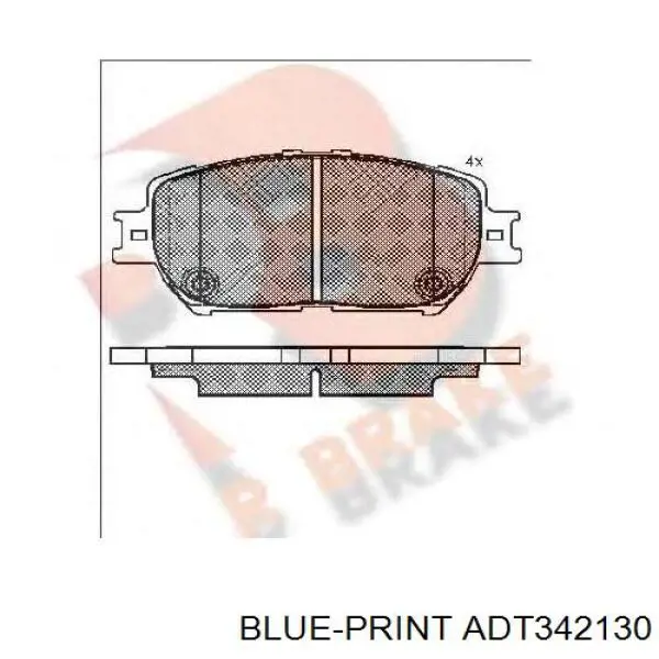 ADT342130 Blue Print pastillas de freno delanteras