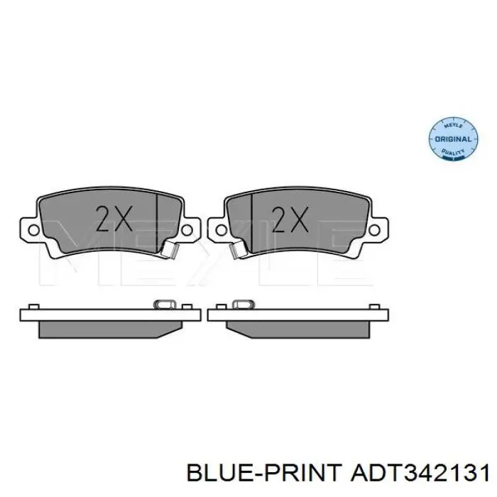 446602160 Toyota pastillas de freno traseras