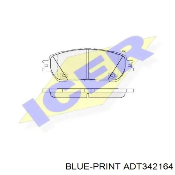 446533350 Toyota pastillas de freno delanteras