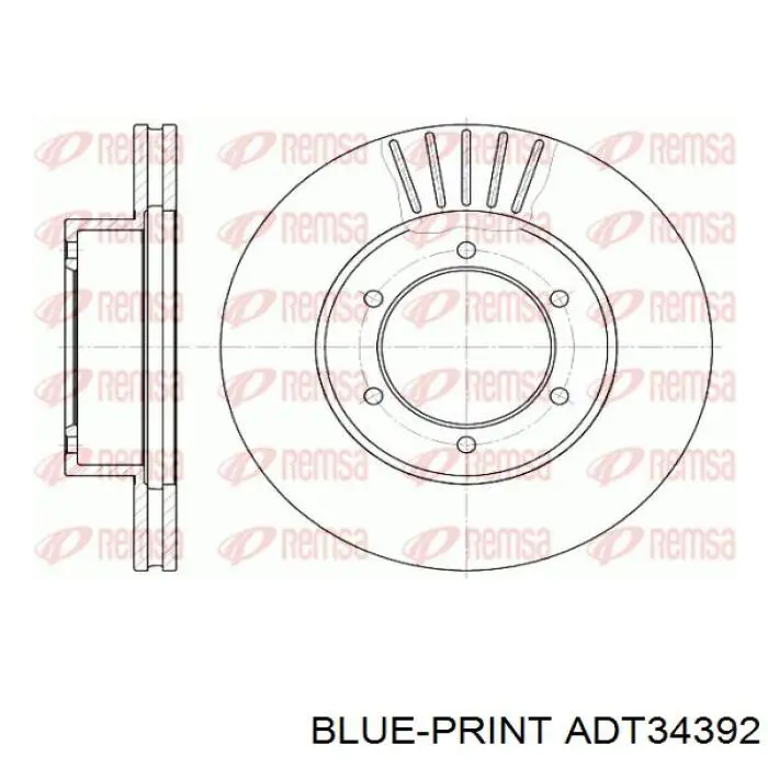 9574210 Brembo freno de disco delantero