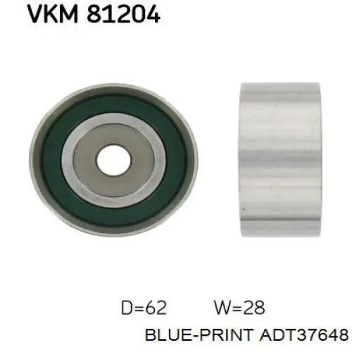 ADT37648 Blue Print rodillo intermedio de correa dentada