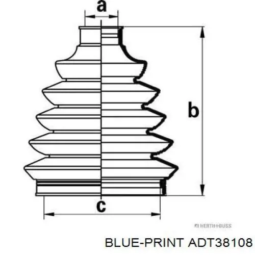 0443805070 Toyota fuelle, árbol de transmisión delantero interior