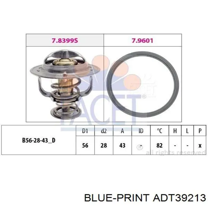 ADT39213 Blue Print termostato, refrigerante