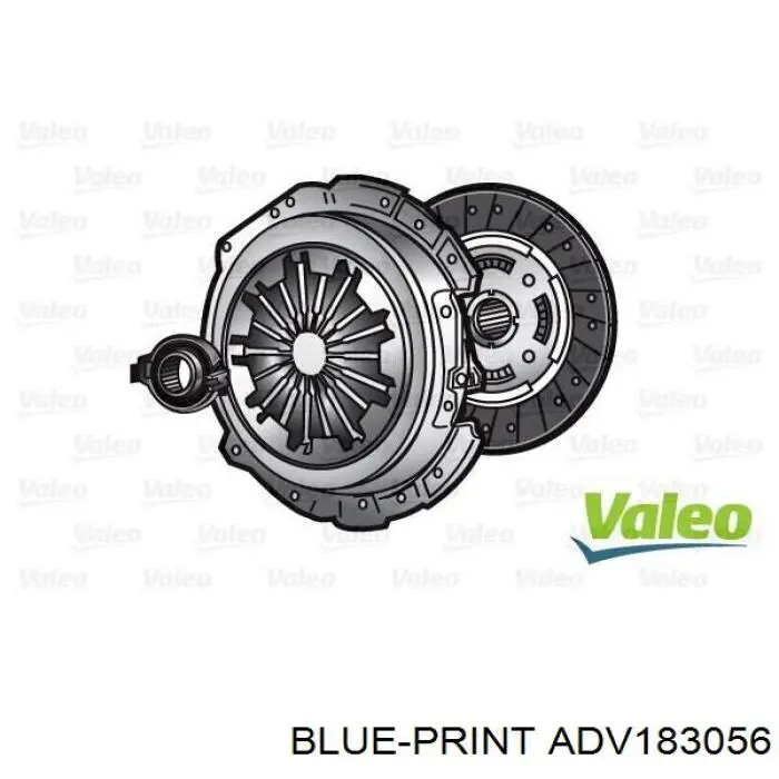 ADV183056 Blue Print kit de embrague (3 partes)