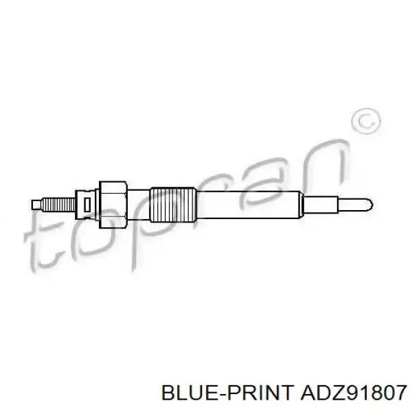 ADZ91807 Blue Print bujía de incandescencia