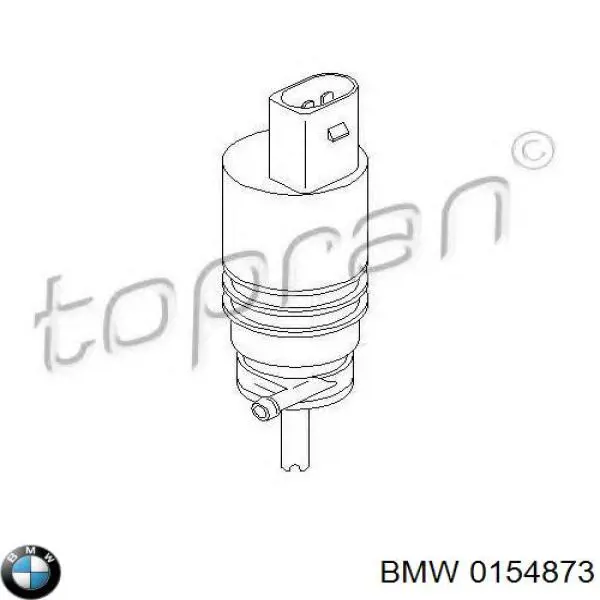 0154873 BMW bomba de limpiaparabrisas delantera