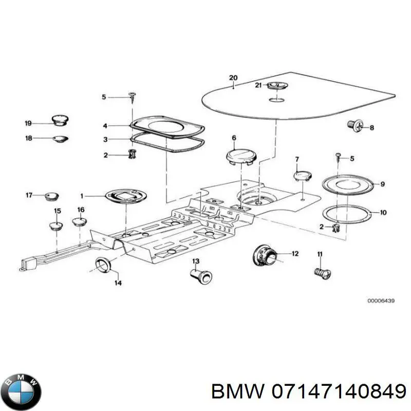  Tapón debajo de la carrocería para BMW 5 E61