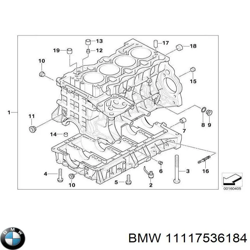 11117536184 BMW bloque motor