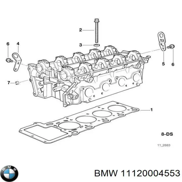 11120004553 BMW juego de juntas de motor, completo, superior