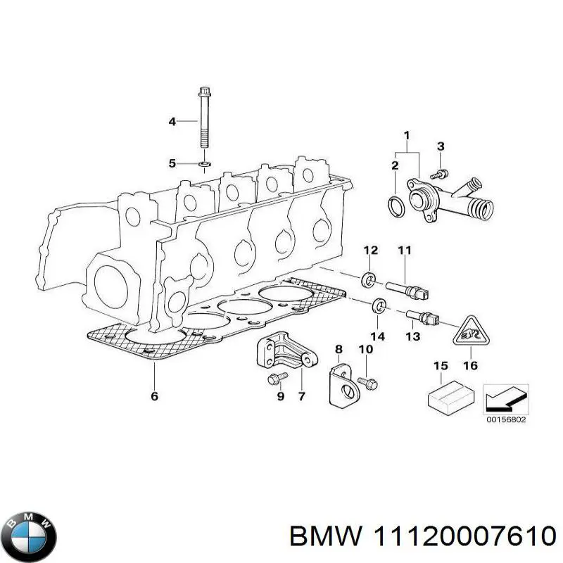 11120007610 BMW juego de juntas de motor, completo, superior