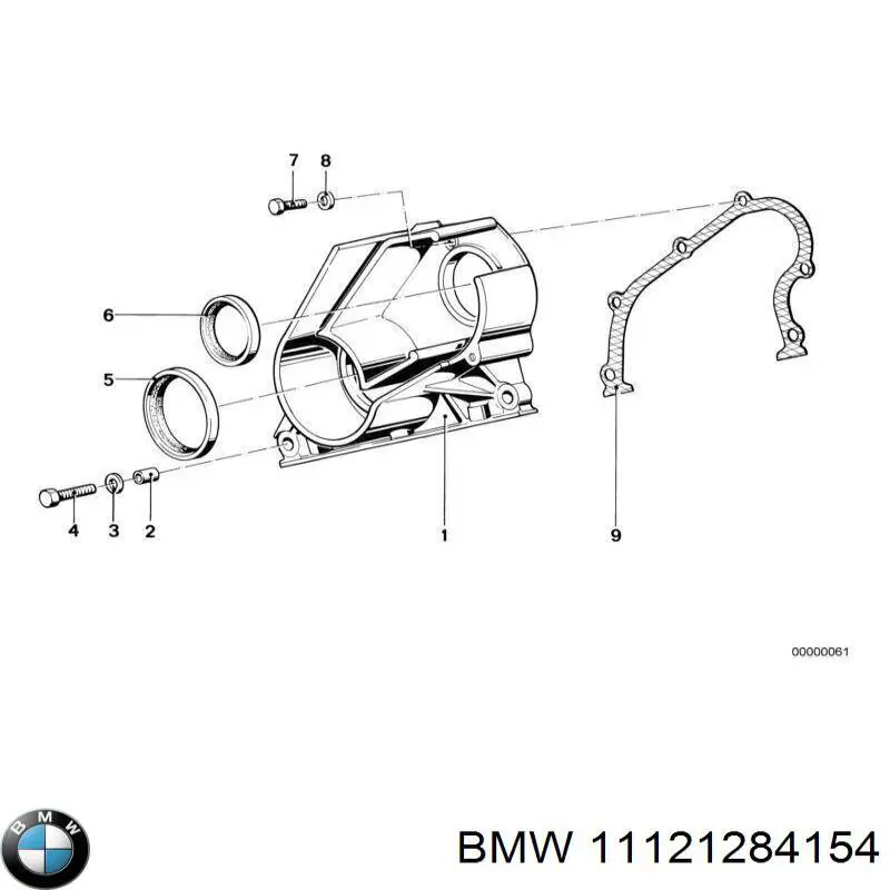 11121284154 BMW anillo retén, árbol de levas