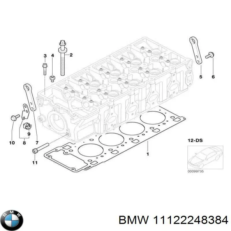 11122248384 BMW junta de culata