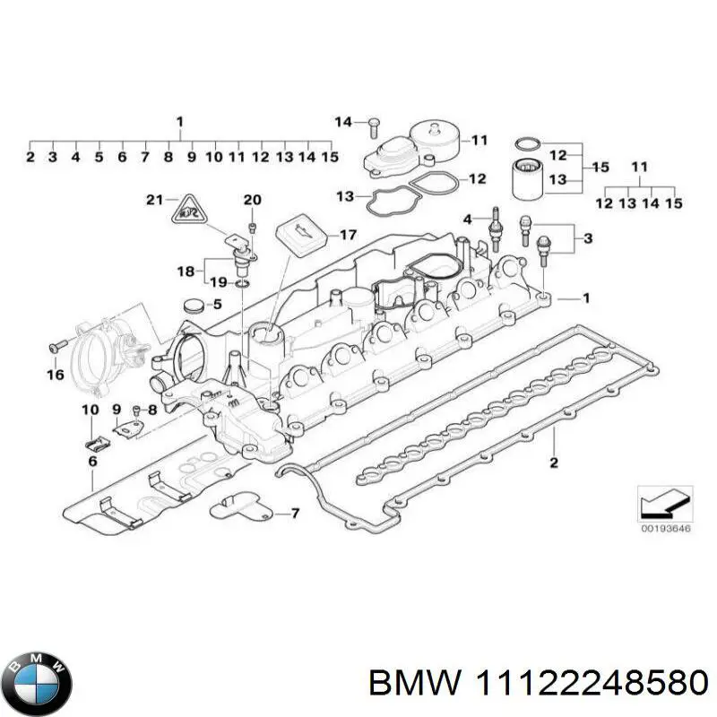 11122248580 BMW tapón de expansión de refrigerante/anticongelante