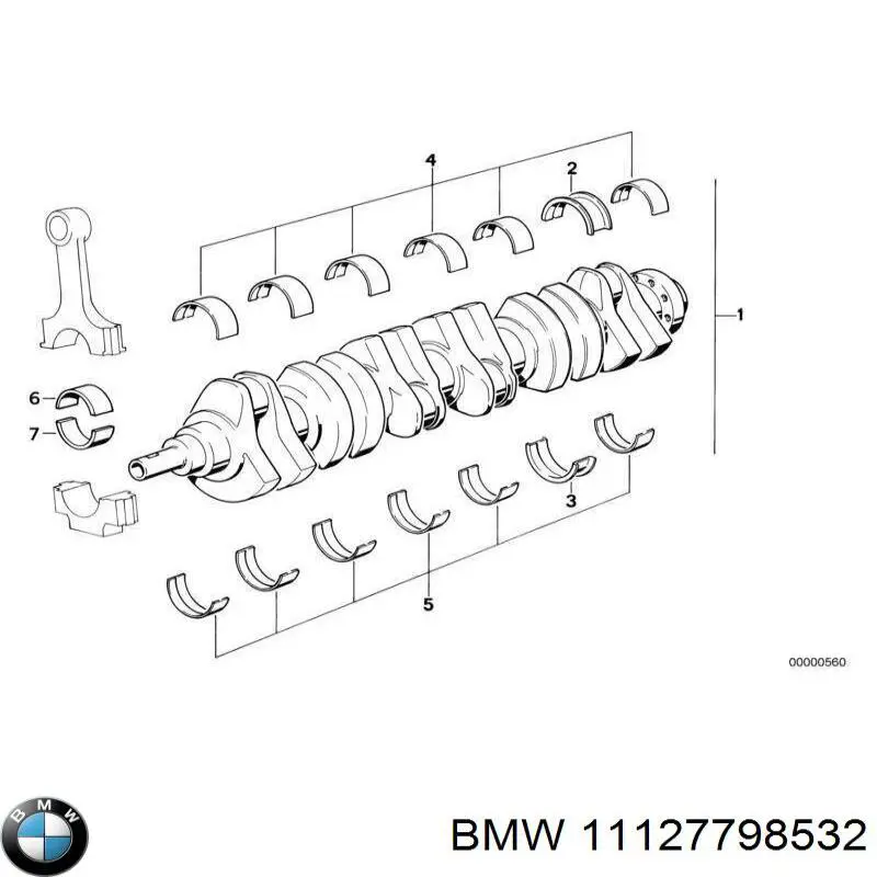 11127798532 BMW tornillo de culata