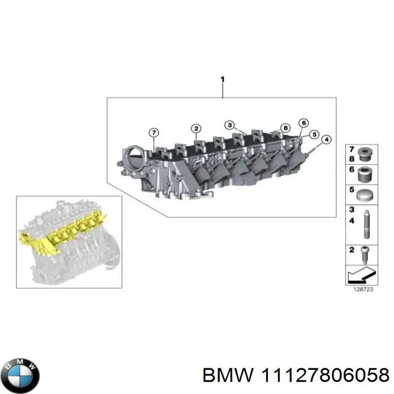 11127794949 BMW culata