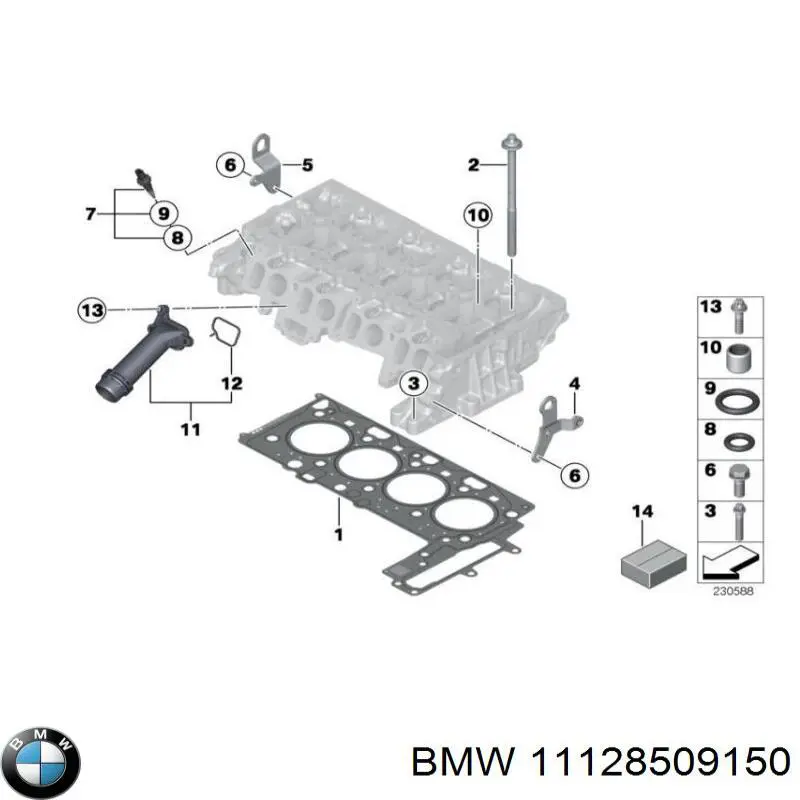 11128509150 BMW junta de culata