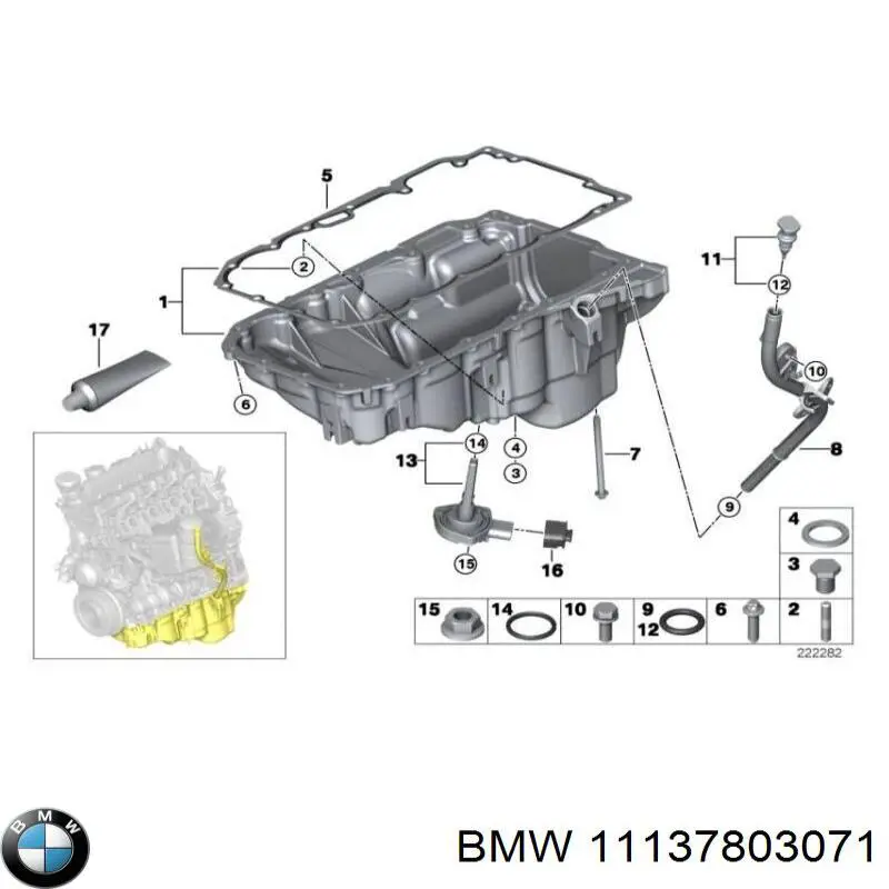  Cárter de aceite para BMW 5 E60