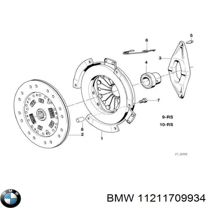 11211709934 BMW cojinete guía, embrague