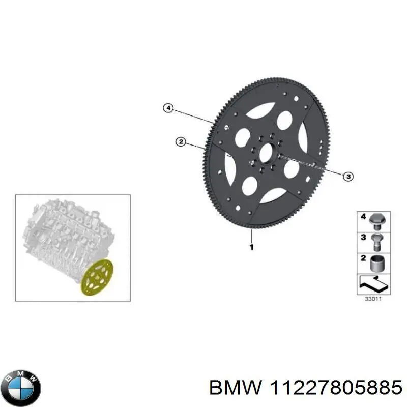 11227805885 BMW perno de volante