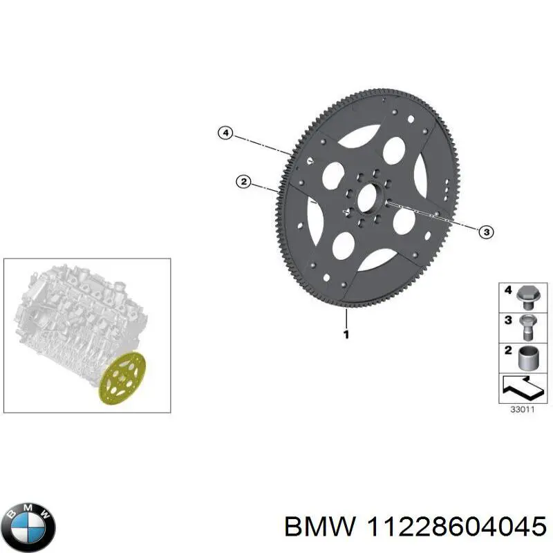 11228604045 BMW volante motor