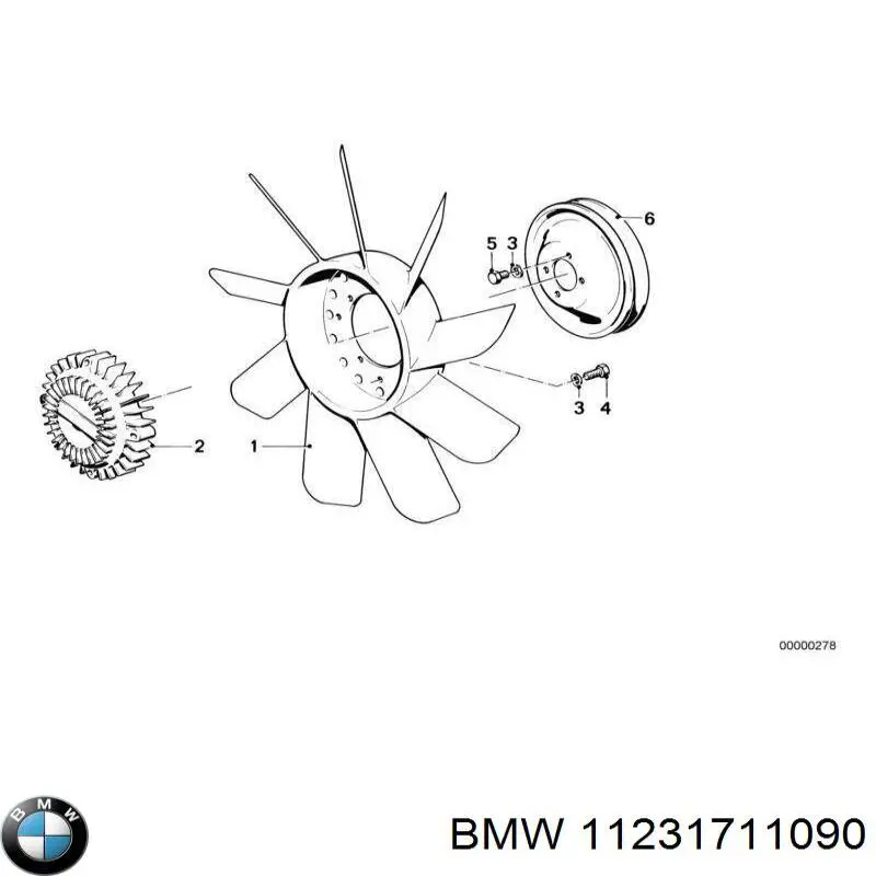 11231711090 BMW correa trapezoidal