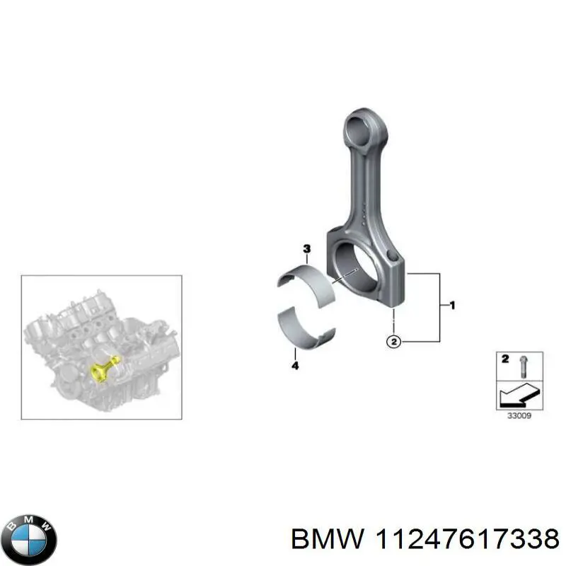  Juego de cojinetes de biela, estándar (STD) para BMW X6 G06, F96