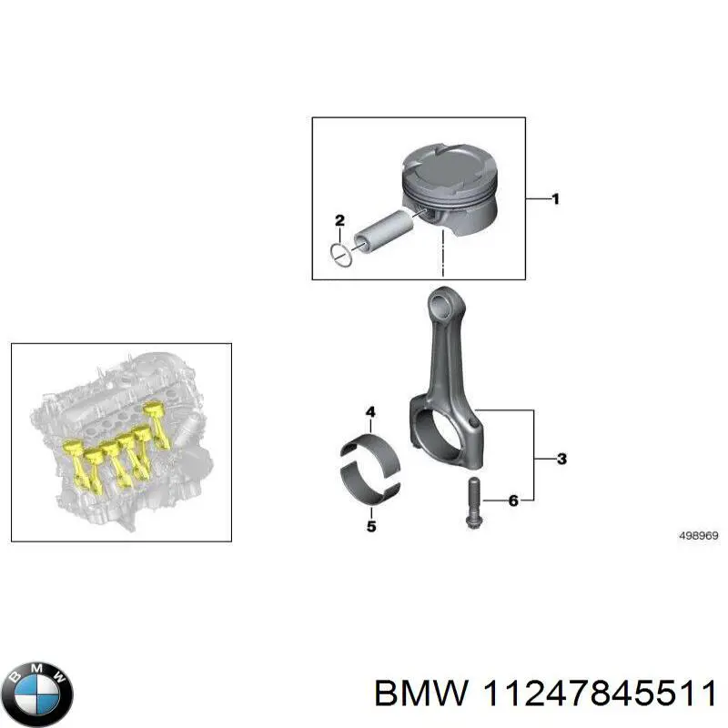 11247845511 BMW tornillo de biela