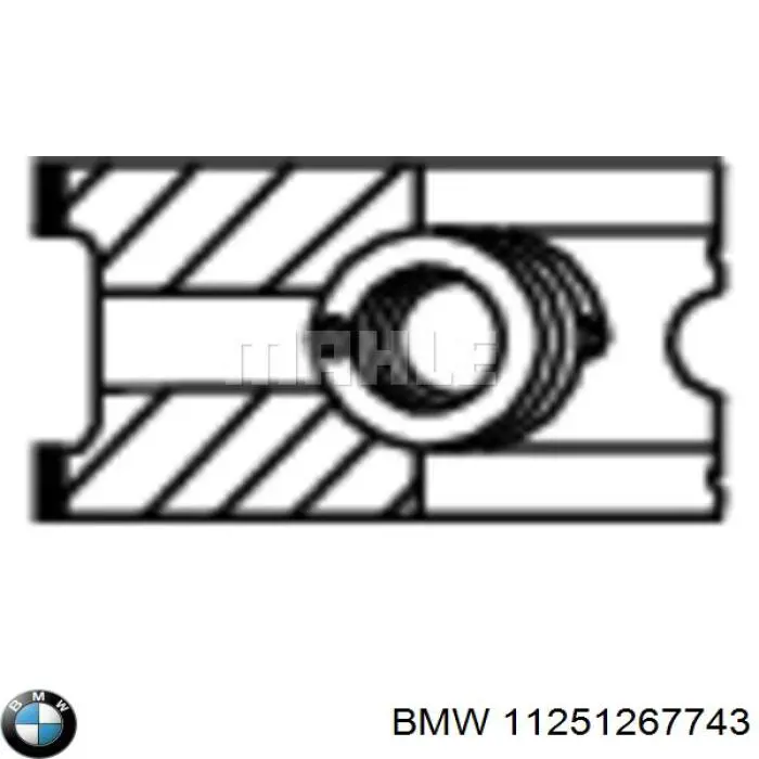  Juego de aros de pistón, motor, STD para BMW 5 E34