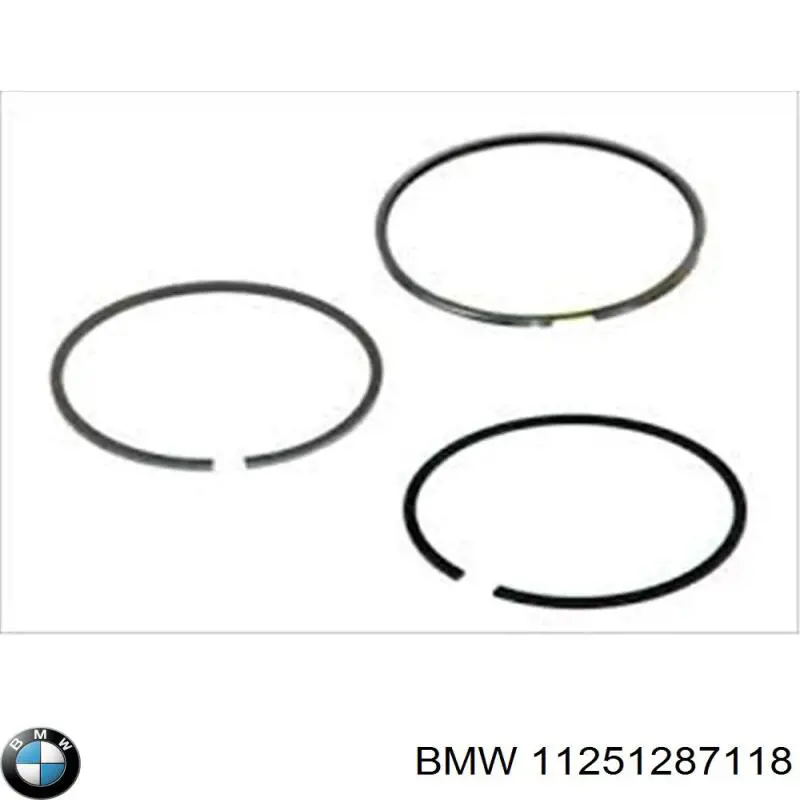 11251287118 BMW juego de aros de pistón para 1 cilindro, std