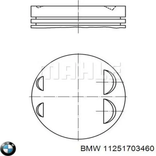 PN50162 Autowelt pistón completo para 1 cilindro, cota de reparación + 0,25 mm