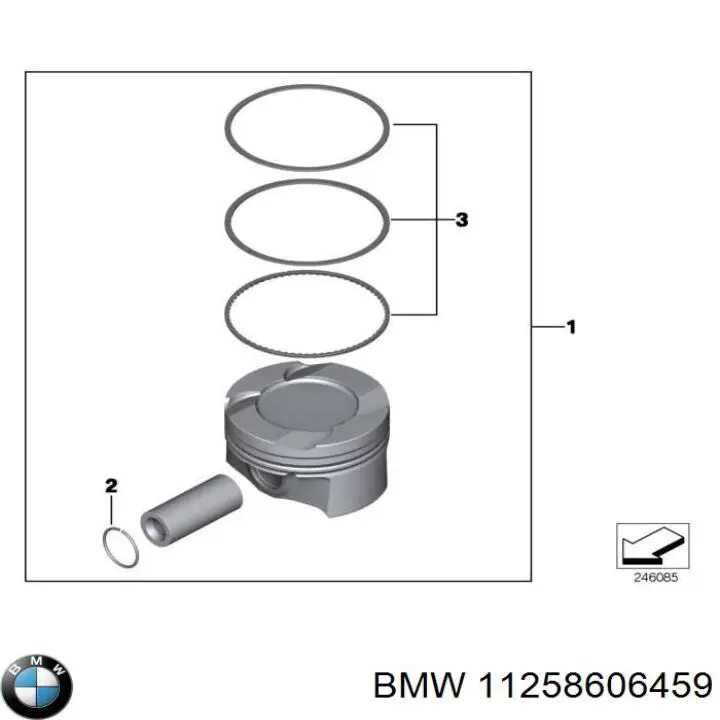  Pistón completo para 1 cilindro, STD para BMW X1 E84