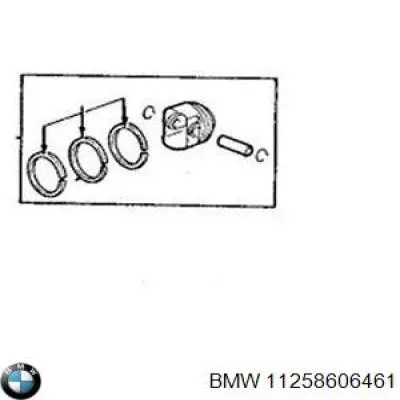 11258606461 BMW pistón completo para 1 cilindro, std