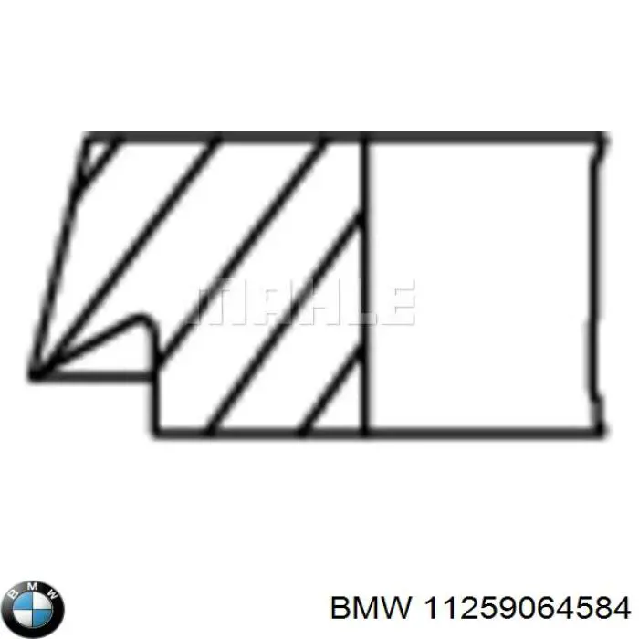 11259064584 BMW juego de aros de pistón para 1 cilindro, std