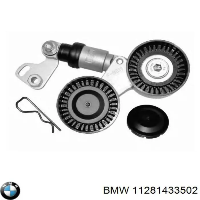 11281433502 BMW tensor de correa, correa poli v