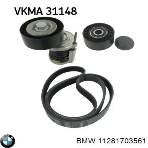 11281703561 BMW correa trapezoidal