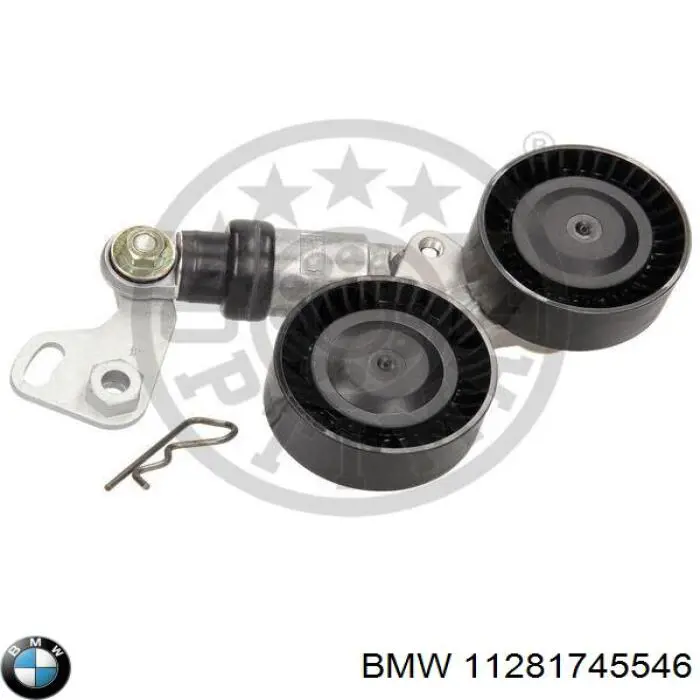 11281745546 BMW tensor de correa, correa poli v