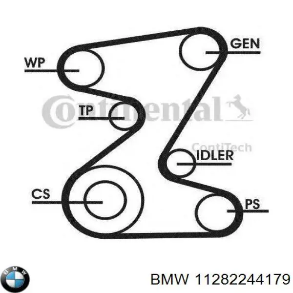 11282244179 BMW correa trapezoidal