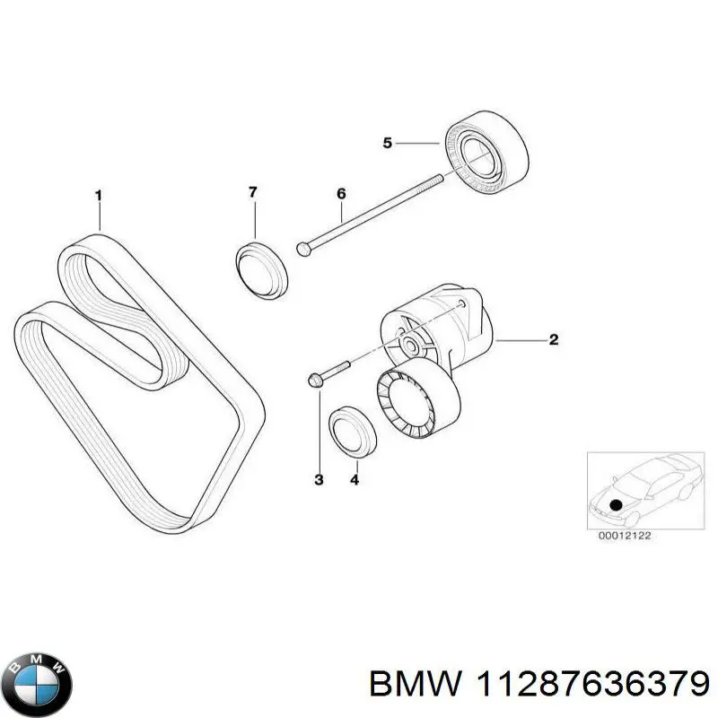 11287636379 BMW correa trapezoidal