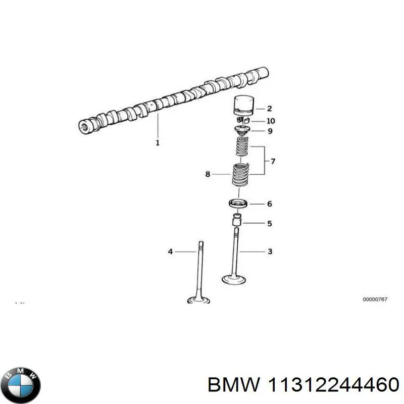 11312244460 BMW árbol de levas