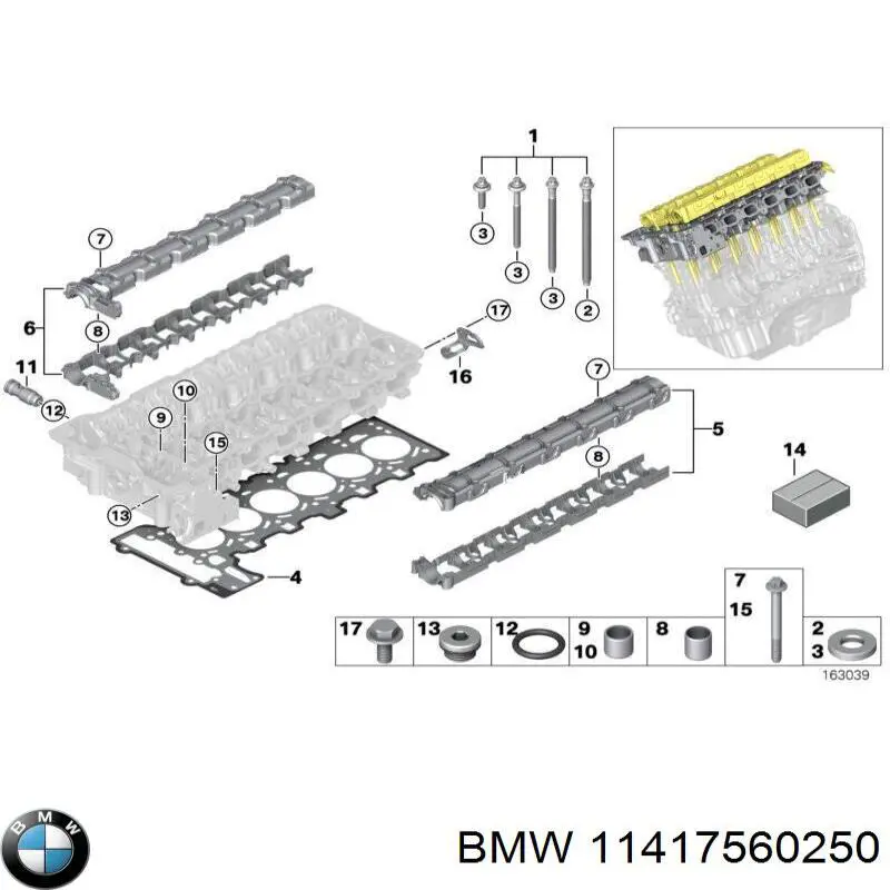 11417560250 BMW bomba de aceite