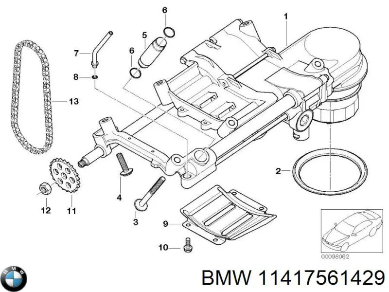 11417534051 BMW bomba de aceite