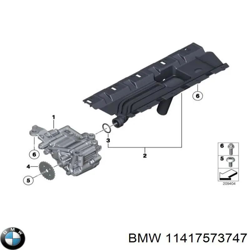 11417573747 BMW bomba de aceite