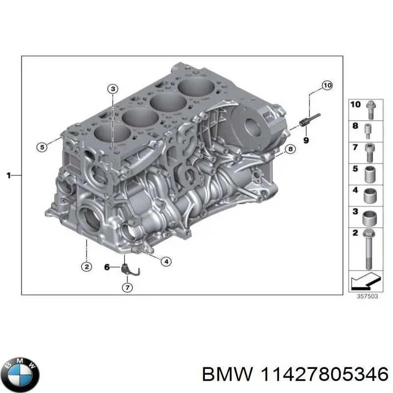 11427805346 BMW filtro de aceite