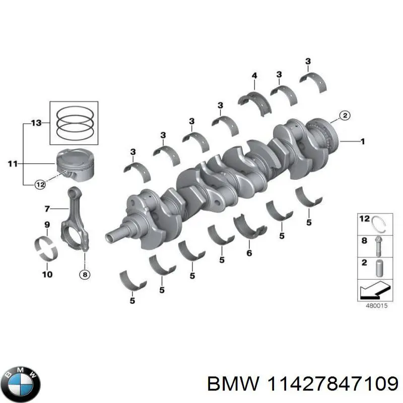 11427847109 BMW filtro de aceite