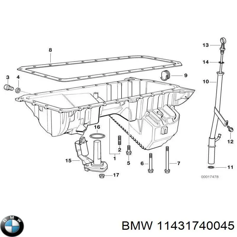  Retén, bomba de aceite de motor para BMW 3 E36