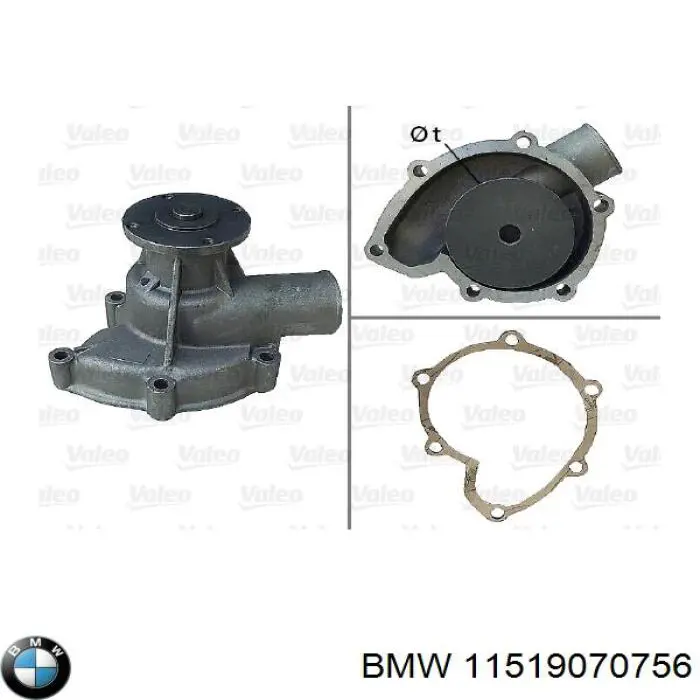 11519070756 BMW bomba de agua